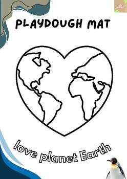 Preview of love planet earth playdough mat