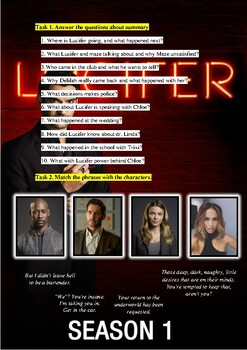 Preview of Lucifer workbook | Learn English with Movies