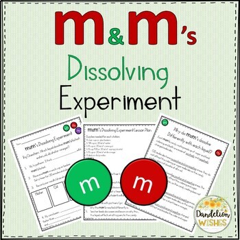 Preview of m&m Dissolving Experiment STEM Activity