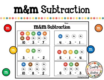 Preview of m&m Subtraction