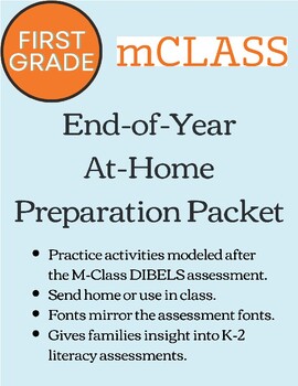 Preview of mCLASS End of Year Benchmark Assessment Test Preparation Packet (DIBELS)