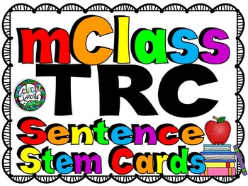 Preview of mClass Sentence Stem Cards