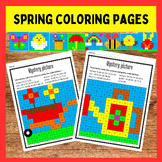 Easter Math Craft Spring Break Coloring Pages Activity Mar