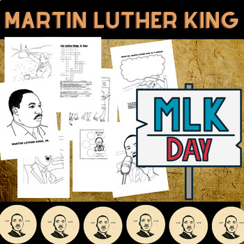 Preview of martin Luther King JR coloring pages MLK day Coloring sheet, Black history month