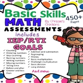Special Education: Basic Skills-  Math Assessments and Data Collection