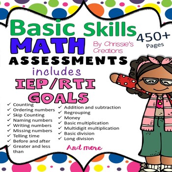 Preview of Special Education: Basic Skills-  Math Assessments and Data Collection