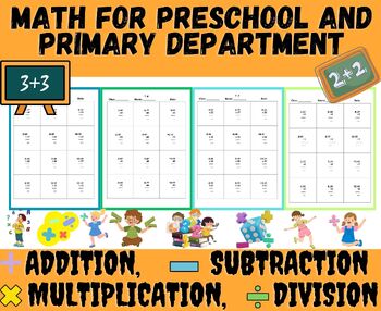 Preview of math for preschool and primary department_activities book
