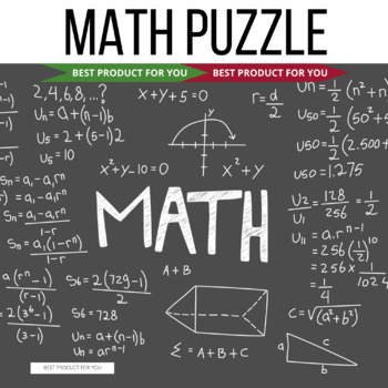 Preview of math puzzle worksheets 