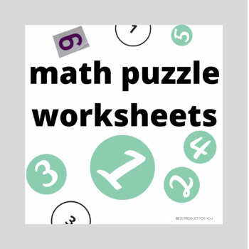 Preview of math puzzle worksheets For kids