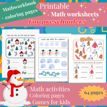 Preview of math workbook for preschoolers