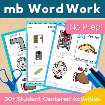 Preview of mb Word Work and Activities - Silent Letters and Ghost Letters