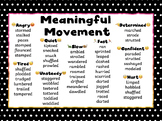 Meaningful Movement - Action Verb Poster