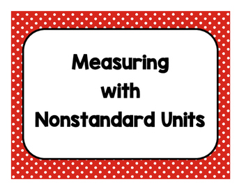 nonstandard measurement by Megan Milko | TPT