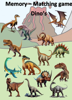 Play matching game - Name of Dinosaurs - Online & Free