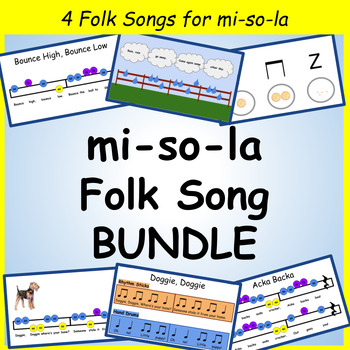 Preview of mi-so-la Folk Song BUNDLE