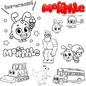 Mila And Morphle Characters Coloring Pages Printable Coloring Pages Collection