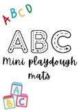 mini abc playdough and trace travel mats