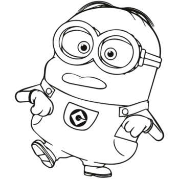 minion coloring book by clip art | TPT