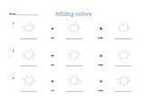 mixing colors worksheet and delivery sequence 2-6 yrs