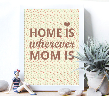 Preview of mom poster- family poster - lovely design- Ready to print