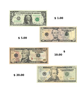 Preview of money identification