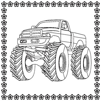 Monster Truck Coloring Book For Kids: A Fun Coloring Book For Boys And  Girls, 70 unique Coloring Pages, Trucks, Tractors, Excavators, Monster  Trucks, copy: 9798657251005