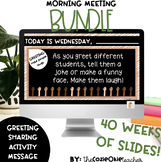 morning meeting slides / bundle / SEL / morning activities
