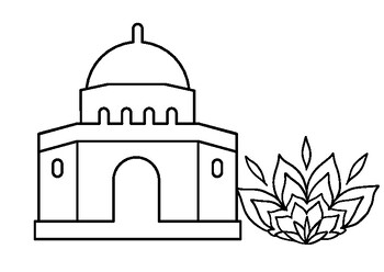 mosque coloring pages