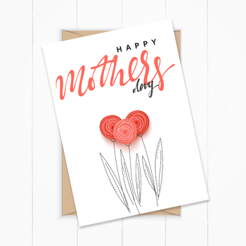 Preview of mother day - mother day card - printable file - Ready to print