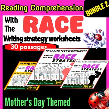 Preview of mother's Day Writing Prompts BUNDLE Race Writing Strategy worksheets