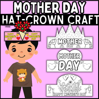 Preview of mother's day Hat & Crown Crafts - Headband Craft | mother's day craft |