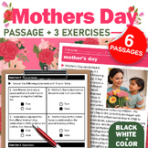 May Mother's Day Reading Comprehension in Bundle 1-12 grad