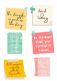 motivation stickers, affirmation stickers, cliparts, GoodNotes 