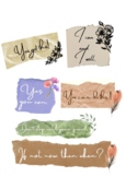 motivation stickers, affirmation stickers, cliparts, goodnotes