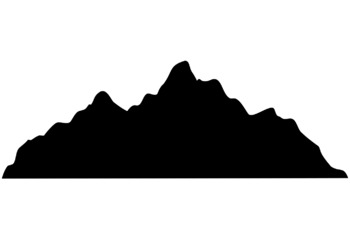 mountain black silhouette by Cyudeshbuhu Clip Art | TPT