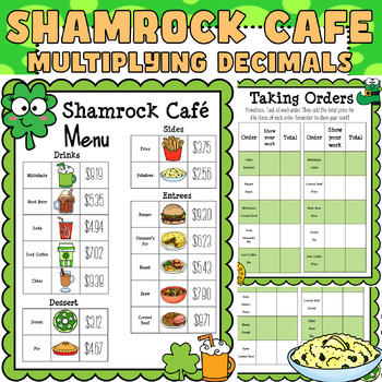 Preview of St. Patrick's Math: Multiplying Decimals