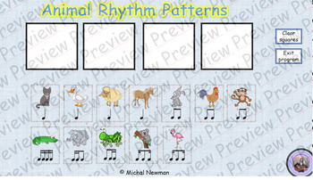 Preview of music - animal rhythms and patterns interactive game