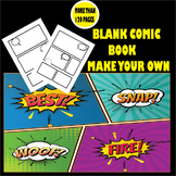 my blank comic book -create your own- MORE THAN 120 PAGES 