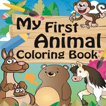 animal coloring pages for adults and kids : 50 Coloring Books With Animals