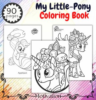 my little pony coloring pages For Kids by English For Kids ABC | TPT