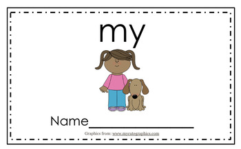 Preview of my - sight word book (fill in the blank)