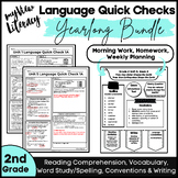 myView 2nd Grade YEARLONG Language Quick Check Assessment 