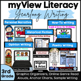 myView Writing 3rd Grade Units 1-5 Yearlong Graphic Organi
