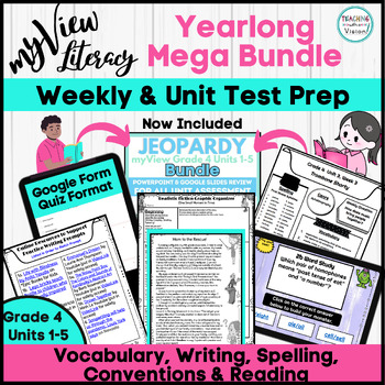 Preview of myView 4th Grade U1-5 Supplement Writing Reading Spelling Vocab Digital Games