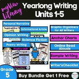 myView Grade 5 Units 1-5 Yearlong Writing Bundle, Support 