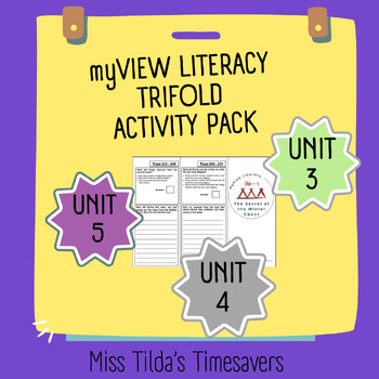 Preview of myView Literacy 4.2 Trifolds Bundle