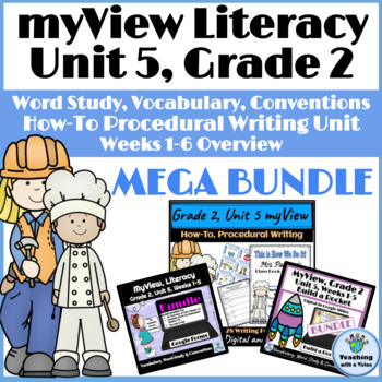 Preview of myView 2nd Grade Unit 5 MEGA BUNDLE Word Study Spelling Writing Vocabulary