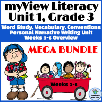 Preview of myView 3rd Grade Unit 1 SUPPLEMENT Word Study Spelling Writing Vocab Conventions