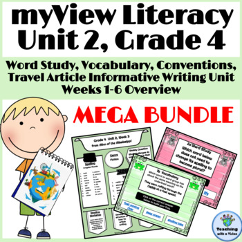 Preview of myView 4th Grade Unit 2 WK1-5 SUPPLEMENT Word Study Spelling Writing Vocabulary