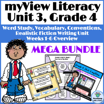 Preview of myView 4th Grade Unit 3 WK1-5 SUPPLEMENT Word Study Spelling Writing Vocabulary